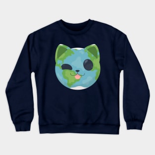 Earth Cat Crewneck Sweatshirt